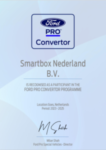 Certificaat Ford Pro Convertor